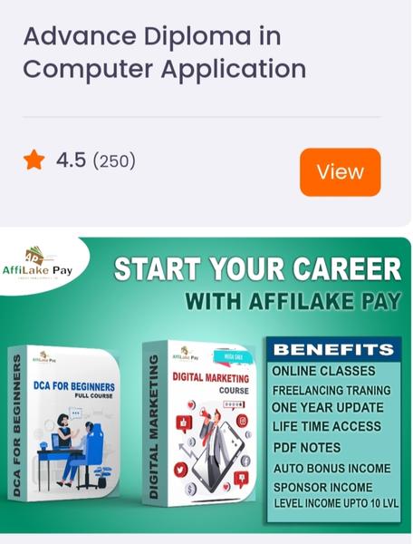 Advance Diploma in Computer Application